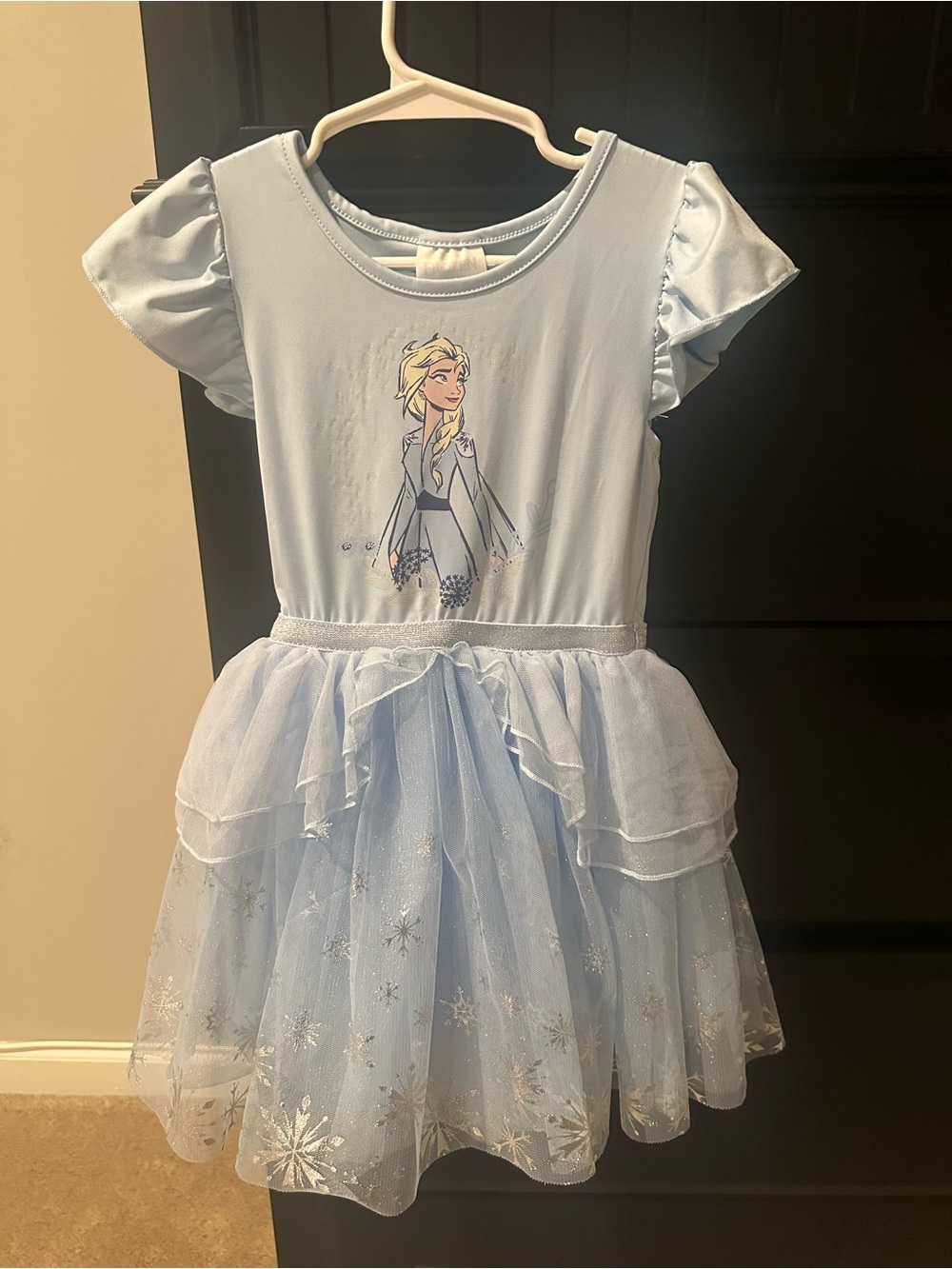Disney Light Blue Girls' Elsa Tulle Dress - Frozen Inspired